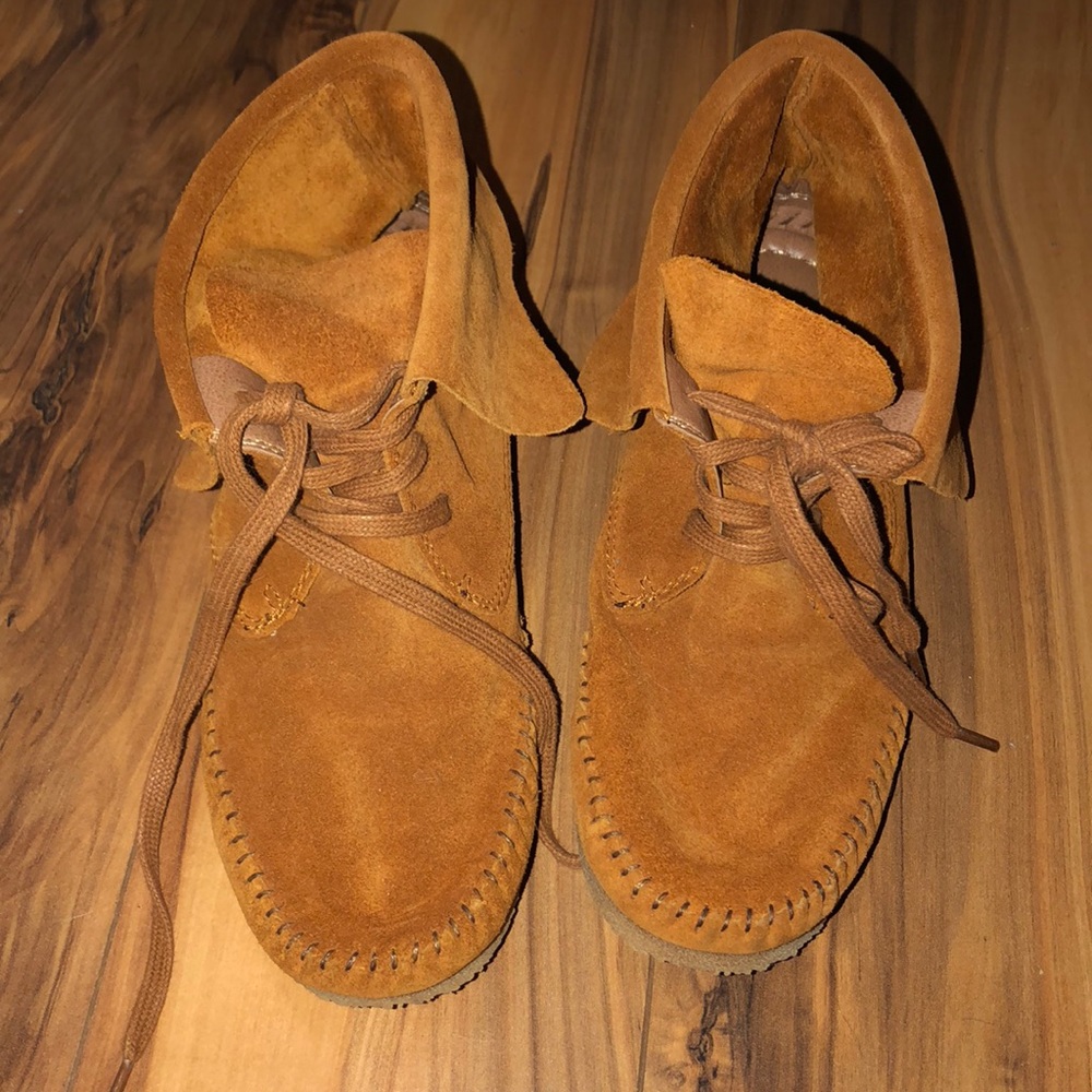 Suede moccasins